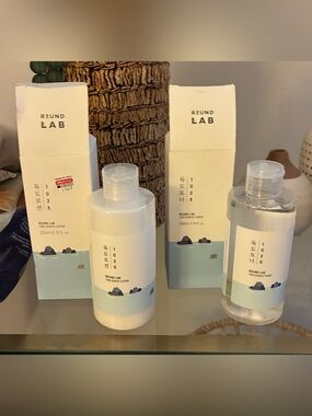 Round Lab 1025 Dokdo Toner & Lotion Bundle 200ml Each New Opened for Photost